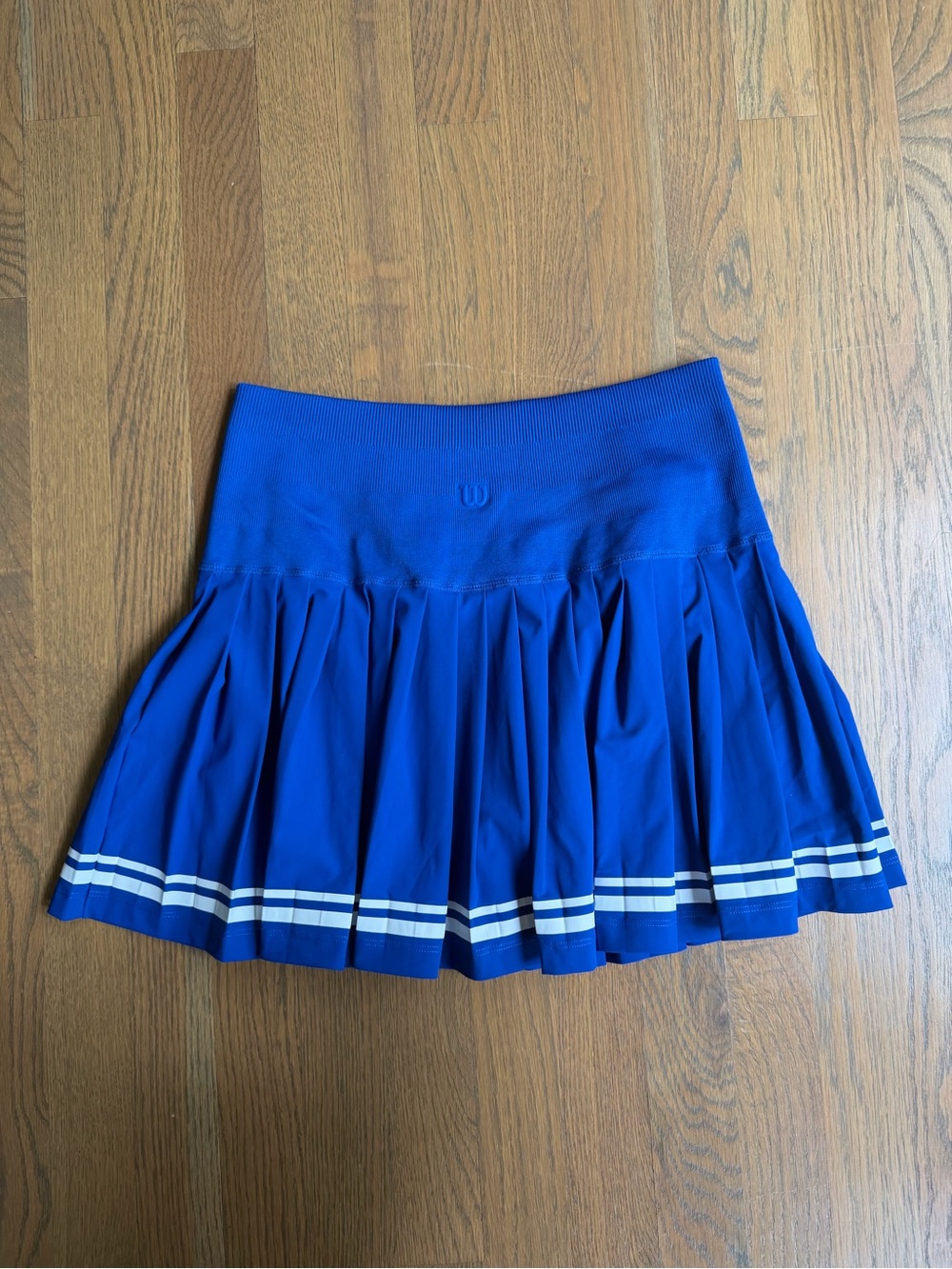 Wilson Midtown Tennis Skirt & Brami SET Royal Blue w White Stripe Small & Medium - Picture 3 of 15